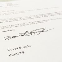 Letter of support for Bee Works from David Suzuki